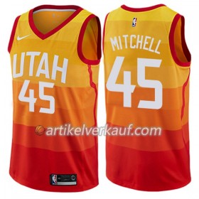 NBA Utah Jazz Trikot Donovan Mitchell 45 Nike City Edition Swingman - Herren